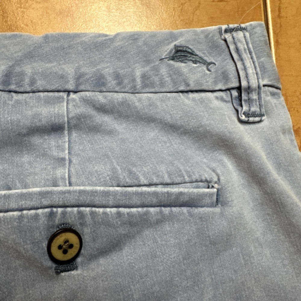 Tommy Bahama Pants Sz 35 x 26 Blue Boracay Cotton‎ Stretch Tencel Blend - Picture 4 of 10